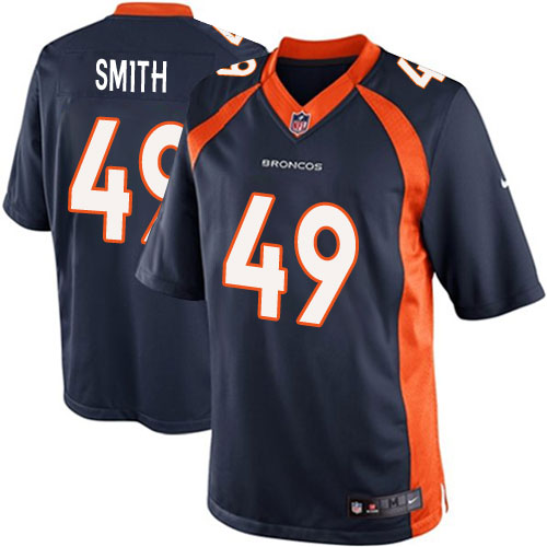 Youth Limited Dennis Smith Nike Jersey Navy Blue Alternate - #49 NFL Denver Broncos